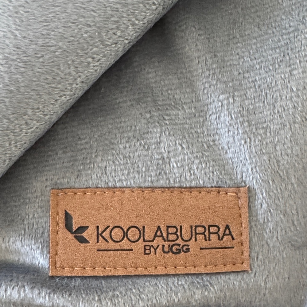 UGG Gray Plush Blanket - Picture 2 of 3